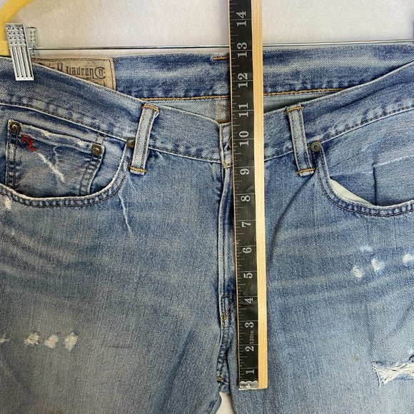 Polo by Ralph Lauren Mens Straight Leg Jeans Distressed Medium Wash Size 32Wx30L - Picture 7 of 11